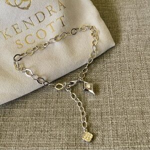 NWT Kendra Scott Kit Chain Bracelet with CZ Crystal